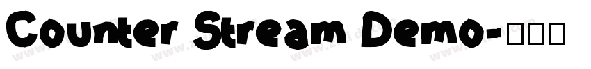 Counter Stream Demo字体转换